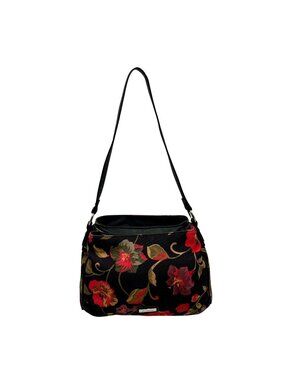 Alfred Dunner Black Fabric Shoulder Bag